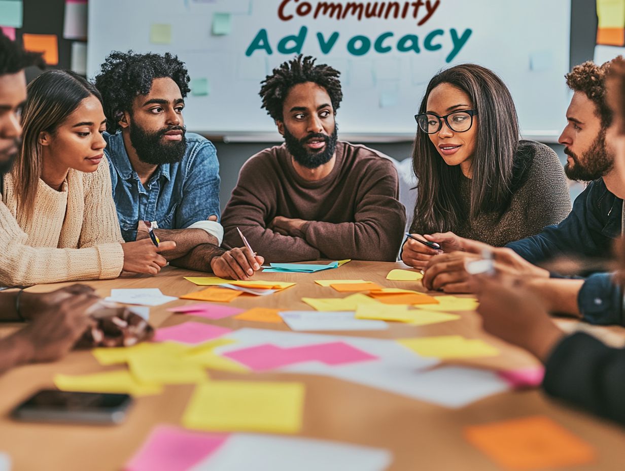 What are the 5 ways to leverage community resources for advocacy?